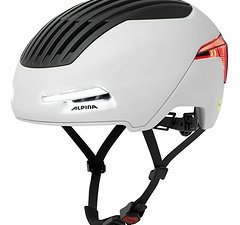 Alpina Brighton Mips Helm smoke-grey matt LED USB Neu