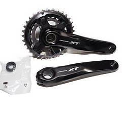 Shimano Deore XT FC-M8000 2 x 11 Fach Kurbelgarnitur 175 mm 24-34 Zähne.