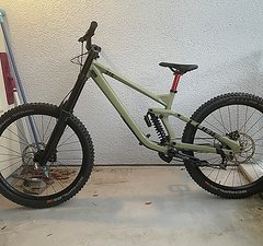 Cube TWO15 Race, Gr. XL, 2023, 27.5“ Downhill MTB, light olive / black, NEU