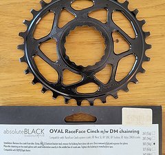 Absolute Black Oval Race Face Cinch Non Boost 30t