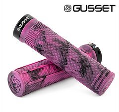 Gusset Components GUSSET S2 Extra Soft Lock-on-Griffe, Black/Pink Swirl