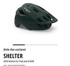 MET Shelter M Neu deep forest Helm für Trail