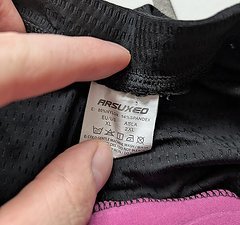 Arsuxed Radunterhose mit Polster - ARSUXED- Größe XL