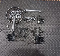 Shimano FC-M30 STX/STX RC 3×7 Fach Gruppe + Laufradsatz