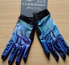 Chromag Bikes Habit Handschuhe in der limiterten Farbe Lagoon. grösse L