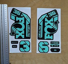 Fox Factory FOX 36 Decals, Heritage Collection 2021 Farbe : Minze; Mint