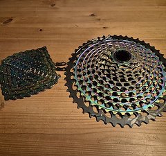 SRAM EAGLE XX1 Kassette und Kette rainbow