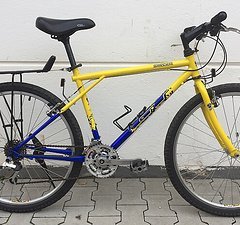 GT talera 1996 team scream mtb stahl rahmen top rar retro