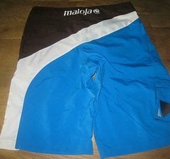 Maloja Bike Hose kurz Maloja Tito Gr.L schwarz/blau/weiß! NEU!