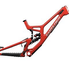 Santa Cruz Bicycles V10 Carbon CC Gloss Red Rahmen MX Gr.: L Modell 2024