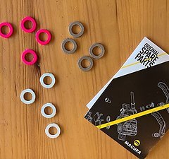 Magura Blenden-Ring Kit für 4-Kolben Zange (weiß, pink, silber)