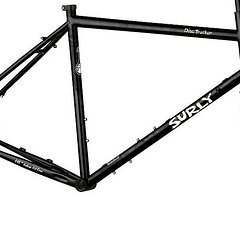 Surly DISC TRUCKER Rahmen Gabel Set 26" schwarz 46cm
