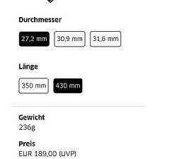 Newmen Advanced Custom Carbon 27,2mm 400mm