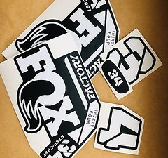Stickerworkshop Fox 34 Factory Step-Cast 2022 Edition Gabel Aufkleber Satz - Matt White