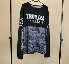 Troy Lee Designs Jersey langarm schwarz/lila - Gr. M (L)