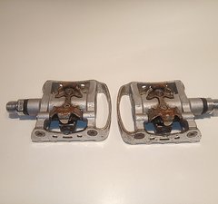 Shimano SPD Pedale einseitig PD-M324 - rostig - Lagerspiel links - 2x260g