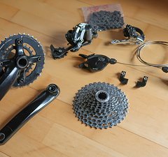 SRAM Komplett Schaltgruppe SRAM Shimano 2 x 10 fach