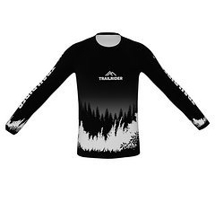 Trailrider Jersey / Trikot Black&White Größe XL