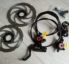 Magura MT8 Scheibenbremsen Set mit Bremsscheiben VR/HR