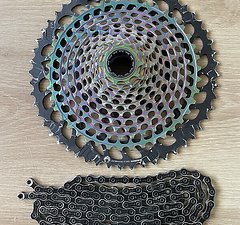 SRAM XX1 Rainbow Kassette + Kette