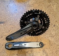 Shimano SLX FC-M660 Kurbel (175mm) - neue Kettenblätter (24-32-42T)