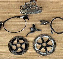 Shimano XTR M9120 Bremsen Set 4 Kolben Schreibenbremsen Set