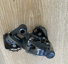 SRAM X1 Schaltwerk sehr guter Zustand mit Alu-Schaltröllchen