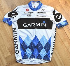 Castelli Garmin - Cervélo Team-Trikot, Argyle-Style Tour de France 2011, Size L