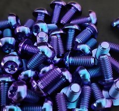 Ti-Suspension Disc Schrauben 12 stk TITAN bluepurple NEU