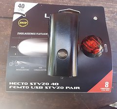 Lezyne hecto 40 Vorderlicht Rücklicht Set NEU