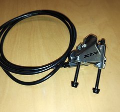 Shimano XTR Bremssattel BR-M9110 mit Leitung ca. 1400mm u. Adapter FM -PM