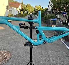 Yeti Cycles SB150 TURQ CARBON 29" RAHMENKIT XL + FOX DHX2 Coil