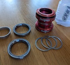 Hope Steuersatz, rot, EC 34/28,6 - EC 34/30