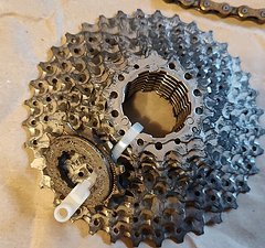 Shimano Kassette 9s (34t u. 30t), XConnect Kette 9s