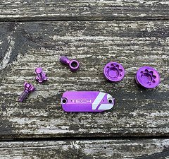 Hope Tech V4 Deckel Schrauben Violett Lila Purple