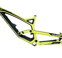 YT Industries Tues CF pro Yellow S M Rahmen Downhill Freeride Carbon