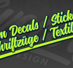 ECD CUSTOM Decals/Sticker/Schriftzüge/Textilien