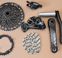 SRAM Komplettgruppe XX1 Kurbel, X01 Schaltwerk + Schifter, GX Kassette