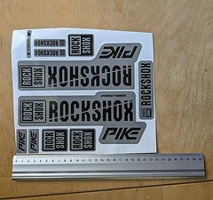 RockShox Pike Decals 2018, Frabe : Grau