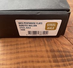 Burgtec MK5 Penthouse Flat Pedals / Pedale black Steel Axl