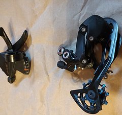 Shimano Alivio 9fach Schaltwerk inkl. Schalthebel 9fach rechts