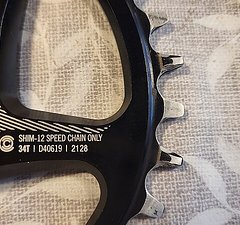 Race Face Kettenblatt, Cinch Direct Mount, SHI 12, 34T