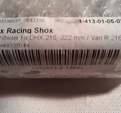 Fox Racing Shox Dämpferfeder 350 x 2.80 Neu