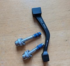 SRAM AVID Adapter PM - PM +20 | schwarz | Edelstahlschrauben