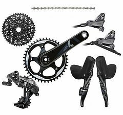 SRAM Force CX1 HRD 1x11 Gravelgruppe FM Disc mit Kurbel Neu