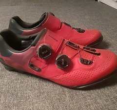 Shimano XC702 Carbon MTB Bike / Fahrradschuhe, BOA Verschlüsse, rot, Gr.43