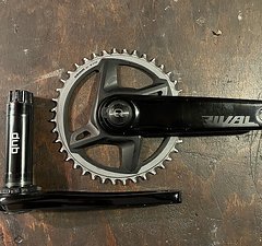 SRAM Rival DUB AXS Quarq Powermeter Kurbel 1-fach