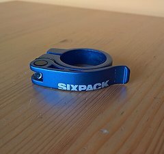 Sixpack Menace Sattelklemme (34,9 mm) Blau