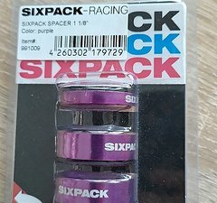 Sixpack Racing Spacer-Set purple (1 1/8'')