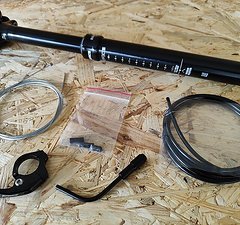 Race Face Aeffect 125x31,6 mm Dropper Post + Zubehör & Turbine Hebel *Alles Neu
